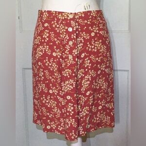 GAP Coral Floral Skirt